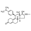 Chemical structure of Mifepristone (RU486) (SIH-211), a Glucocorticoid antagonist. CAS #: 84371-65-3. Molecular Formula: C29H35NO2 . Molecular Weight: 429.6 g/mol.