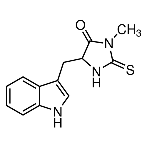 Chemical structure of Necrostatin (SIH-213), a Inhibits necroptosis. CAS #: 4311-88-0. Molecular Formula: C13H13N3OS . Molecular Weight: 259.33 g/mol.