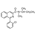 Chemical structure of PK-11195 (SIH-224), a Mitochondrial benzodiazepine receptor ligand. CAS #: 85532-75-8. Molecular Formula: C21H21CIN2O. Molecular Weight: 352.86 g/mol.