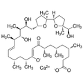 Chemical structure of Ionomycin (SIH-228), a Ca2+ ionophore. CAS #: 56092-81-0. Molecular Formula: C41H70O9. Molecular Weight: 709.01 g/mol.