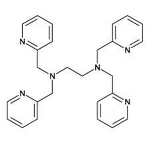 Chemical structure of TPEN (SIH-231), a Intracellular Zn2+ chelator. CAS #: 16858-02-9. Molecular Formula: C26H28N6. Molecular Weight: 424.6 g/mol.