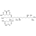 Chemical structure of Fumonisin B1 (SIH-234), a Blocks sphingolipid biosynthesis. CAS #: 116355-83-0. Molecular Formula: C34H59NO15. Molecular Weight: 721.83 g/mol.