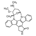 Chemical structure of Staurosporine (SIH-253), a Protein kinase inhibitor. CAS #: 62996-74-1. Molecular Formula: C28H26N4O3. Molecular Weight: 466.54 g/mol.