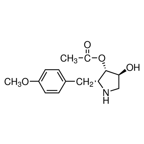Chemical structure of Anisomycin (SIH-266), a Anoikis sensitizer. CAS #: 22862-76-6. Molecular Formula: C14H19NO4 . Molecular Weight: 265.31 g/mol.