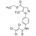Chemical structure of Pyr3 (SIH-306), a TRPC3 Channel blocker. CAS #: 1160514-60-2. Molecular Formula: C16H11Cl3F3N3O3. Molecular Weight: 456.63 g/mol.