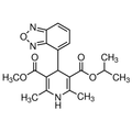 Chemical structure of Isradipine (SIH-314), a L-type Ca channel blocker. CAS #: 75695-93-1. Molecular Formula: C19H21N3O5. Molecular Weight: 371.39 g/mol.