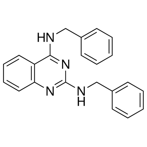 Chemical structure of DBeQ (SIH-334), a p97 inhibitor. CAS #: N/A. Molecular Formula: C22H20N4. Molecular Weight: 340.4 g/mol.
