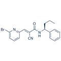 Chemical structure of WP-1130 (SIH-337), a DUB inhibitor. CAS #: 856243-80-6. Molecular Formula: C19H18BrN3O. Molecular Weight: 384.3 g/mol.