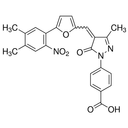 Chemical structure of C-646 (SIH-350), a HAT inhibitor. CAS #: 328968-36-1. Molecular Formula: C24H19N3O6. Molecular Weight: 445.4 g/mol.
