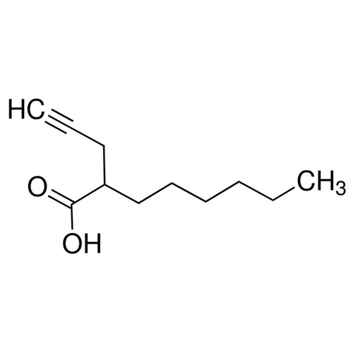 Chemical structure of Hexyl-4-pentynoic Acid (SIH-356), a HDAC inhibitor. CAS #: 96017-59-3. Molecular Formula: C11H11O2. Molecular Weight: 182.3 g/mol.