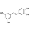 Chemical structure of Piceatannol (SIH-358), a SIRT1 activator. CAS #: 10083-24-6. Molecular Formula: C14H12O4 . Molecular Weight: 244.2 g/mol.
