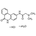 Chemical structure of PJ-34 (SIH-366), a PARP inhibitor. CAS #: 344458-15-7. Molecular Formula: C17H17N3O2 *HCL * H2O. Molecular Weight: 331.8 g/mol.