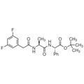 Chemical structure of DAPT (SIH-378), a γ-secretase inhibitor. CAS #: 208255-80-5. Molecular Formula: C23H26F2N2O4. Molecular Weight: 432.46 g/mol.