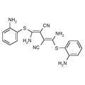 Chemical structure of U-0126 (SIH-380), a MEK inhibitor. CAS #: 109511-58-2. Molecular Formula: C18H16N6S2. Molecular Weight: 380.5 g/mol.