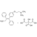 Chemical structure of Tamoxifen Citrate (SIH-389), a Autophagy inducer. CAS #: 54965-24-1. Molecular Formula: C26H29NO.C6H8O7. Molecular Weight: 563.65 g/mol.