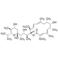 Chemical structure of Bafilomycin A1 (SIH-391), a Autophagy inhibitor. CAS #: 88899-55-2. Molecular Formula: C35H58O9. Molecular Weight: 622.84 g/mol.