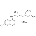 Chemical structure of Hydroxychloroquine (SIH-400), a Autophagy inhibitor. CAS #: 747-36-4. Molecular Formula: C18H26ClN3O · H2SO4. Molecular Weight: 433.95 g/mol.