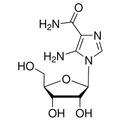 Chemical structure of AICAR (SIH-402), a Autophagy inducer. CAS #: 2627-69-2 . Molecular Formula: C9H14N4O5. Molecular Weight: 258.2 g/mol.