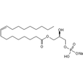 Chemical structure of Lysophosphatidic Acid (SIH-403), a Autophagy inhibitor. CAS #: 22556-62-3 . Molecular Formula: C21H40O7P. Molecular Weight: 436.5245 g/mol.