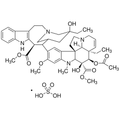 Chemical structure of Vinblastine sulfate (SIH-407), a Microtubule assembly inhibitor. CAS #: 143-67-9. Molecular Formula: C46H58N4O9 . H2SO4. Molecular Weight: 909.1 g/mol.