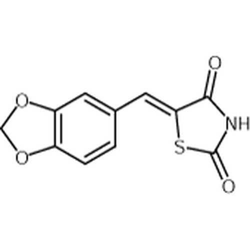 Chemical structure of AS 041164 (SIH-433), a PI 3-Kgamma kinase inhibitor. CAS #: 6318-41-8. Molecular Formula: C11H7NO4S. Molecular Weight: 249.2 g/mol.