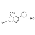 Chemical structure of DMPQ Dihydrochloride (SIH-441), a PDGFRbeta kinase inhibitor. CAS #: 137206-97-4. Molecular Formula: C16H16ClN2O2. Molecular Weight: 339.2 g/mol.