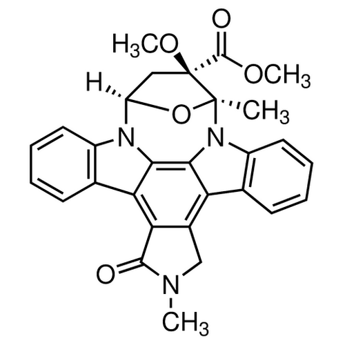 Chemical structure of KT 5823 (SIH-458), a PKG kinase inhibitor. CAS #: 126643-37-6. Molecular Formula: C29H25N3O5. Molecular Weight: 495.5 g/mol.