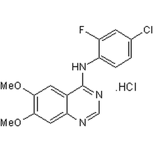 Chemical structure of ZM 306416 (SIH-487), a VEGFR kinase inhibitor. CAS #: 690206-97-4. Molecular Formula: C16H13ClFN3O2. Molecular Weight: 333.7 g/mol.