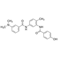 Chemical structure of ZM 336372 (SIH-488), a c-Raf kinase inhibitor. CAS #: 208260-29-1. Molecular Formula: C23H23N3O3. Molecular Weight: 389.4 g/mol.