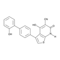 Chemical structure of A 769662 (SIH-490), a AMPK kinase activator. CAS #: 844499-71-4. Molecular Formula: C20H12N2O3S. Molecular Weight: 360.4 g/mol.