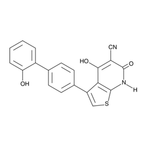 Chemical structure of A 769662 (SIH-490), a AMPK kinase activator. CAS #: 844499-71-4. Molecular Formula: C20H12N2O3S. Molecular Weight: 360.4 g/mol.