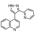 Chemical structure of LY364947 (SIH-504), a ALK5 kinase inhibitor. CAS #: 396129-53-6. Molecular Formula: C17H12N4. Molecular Weight: 272.3 g/mol.