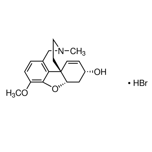 Chemical structure of Galanthamine HBr (SIH-530), a Acetylcholinesterase inhibitor. CAS #: 1953-04-4. Molecular Formula: C17H22BrNO3. Molecular Weight: 368.3 g/mol.
