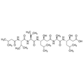 Chemical structure of Pepstatin A (SIH-533), a Aspartic protease inhibitor. CAS #: 26305-03-3. Molecular Formula: C34H63N5O9. Molecular Weight: 685.9 g/mol.