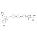 Chemical structure of Itraconazole (SIH-543), a Cytochrome P450 inhibitor. CAS #: 84625-61-6. Molecular Formula: C35H38Cl2N8O4. Molecular Weight: 705.6 g/mol.