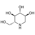 Chemical structure of 1-Deoxynojirimycin (SIH-547), a Glycosidase inhibitor. CAS #: 19130-96-2. Molecular Formula: C6H13NO4. Molecular Weight: 163.2 g/mol.