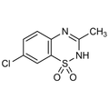Chemical structure of Diazoxide (SIH-548), a K-ATP channel activator. CAS #: 364-98-7. Molecular Formula: C8H7ClN2O2S. Molecular Weight: 230.7 g/mol.