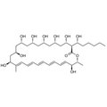 Chemical structure of Filipin III (SIH-551), a Polyene macrolide antibiotic and antifungal. CAS #: 480-49-9. Molecular Formula: C35H58O11. Molecular Weight: 654.83 g/mol.