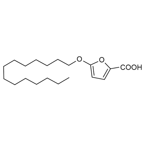 Chemical structure of TOFA (SIH-555), a Ac-CoA carboxylase inhibitor. CAS #: 54857-86-2. Molecular Formula: C19H32O4. Molecular Weight: 324.5 g/mol.