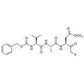 Chemical structure of Z-VAD-FMK (SIH-557), a Pan-specific caspase inhibitor. CAS #: 187389-52-2. Molecular Formula: C22H30FN3O7. Molecular Weight: 467.49 g/mol.