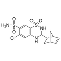 Chemical structure of Cyclothiazide (SIH-574), an AMPA Receptor Desensitization Inhibitor. CAS #: 2259-96-3. Molecular Formula: C14H16ClN3O4S2. Molecular Weight: 389.9 g/mol.