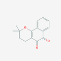 Chemical structure of Beta-Lapachone (SIH-589), a DNA topoisomerase I inhibitor. CAS #: 4707-32-8. Molecular Formula: C15H14O3. Molecular Weight: 242.3 g/mol.
