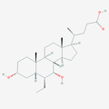 Chemical structure of 6-ECDCA (SIH-590), a FXR Agonist. CAS #: 459789-99-2. Molecular Formula: C26H44O4. Molecular Weight: 420.6 g/mol.