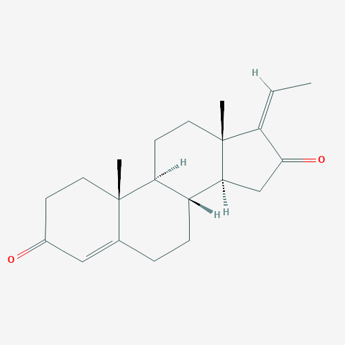 Chemical structure of Z-Guggulsterone (SIH-591), a FXR Antagonist. CAS #: 39025-23-5. Molecular Formula: C21H28O2. Molecular Weight: 312.5 g/mol.