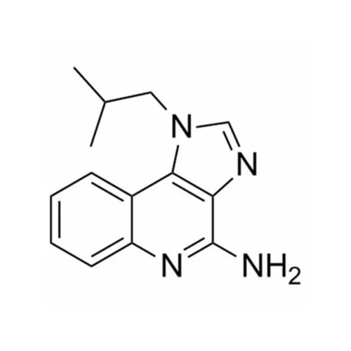 Chemical structure of Imiquimod (SIH-601), a TLR7-8 Agonist. CAS #: 99011-02-6. Molecular Formula: C14H16N4. Molecular Weight: 240.3 g/mol.