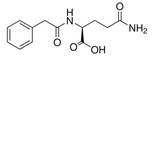 Chemical structure of Phenylacetyl-L-glutamine (SIH-611), a Bioactive gut microbial metabolite. CAS #: 28047-15-6. Molecular Formula: C13H16N2O4. Molecular Weight: 264.3 g/mol.