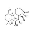 Chemical structure of Oridonin (SIH-624), a HSP70 inhibitor & NLRP inflammasome inhibitor. CAS #: 28957-04-2  . Molecular Formula: C20H28O6. Molecular Weight: 364.4 g/mol.