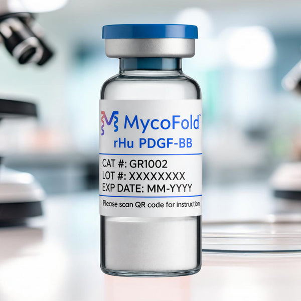 MycoFold™ rHu PDGF-BB (GR1002) lyophilized protein vials – Figure 1 of 1