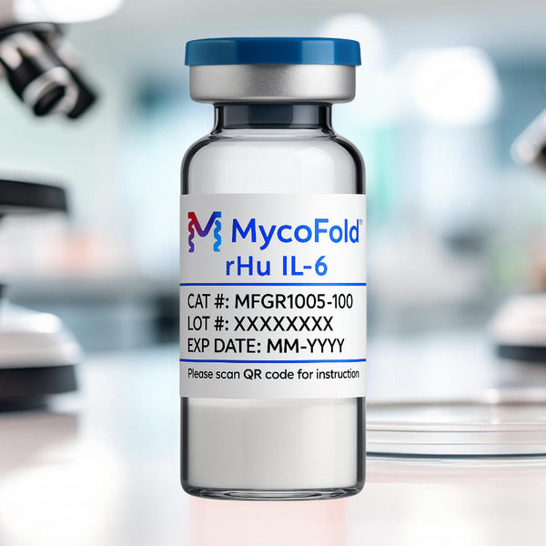 MycoFold™ rHu IL-6 (GR1005) lyophilized protein vials – Figure 1 of 1