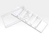 4 Chambered Cover Glass – C4SB-1.5H, 75 x 25 mm standard base